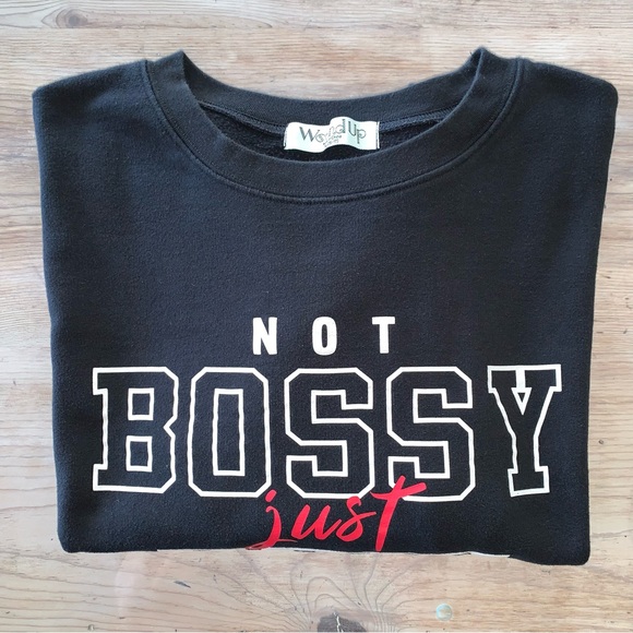 Black Long Sleeve Graphic Sweatshirt - Picture 6 of 11